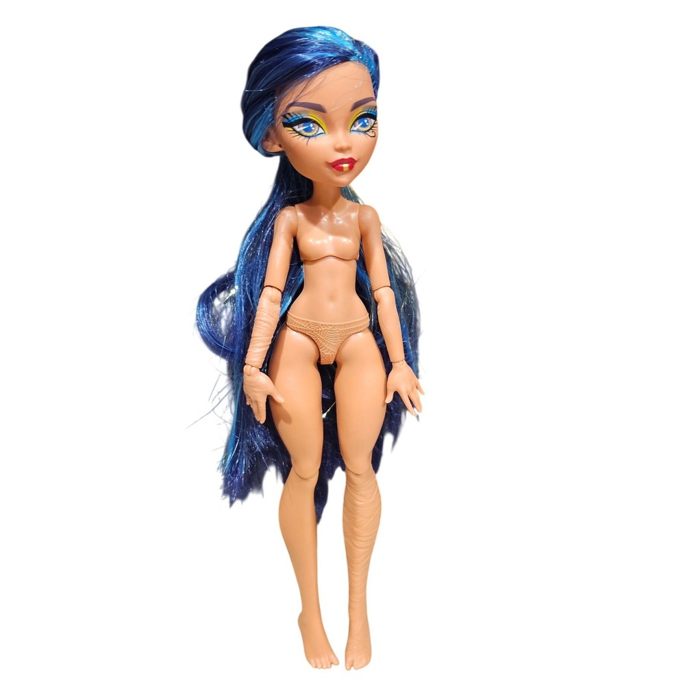 Monster High G3 Cleo De Nile Doll Blue Hair Gold Tinsel Mattel HHK54 Nude